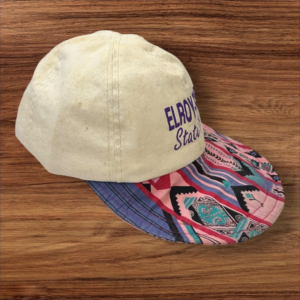 Elroy‎ Sparta State Trail Hat Aztec Print Cap Novelty Souvenir vintage - Picture 2 of 6